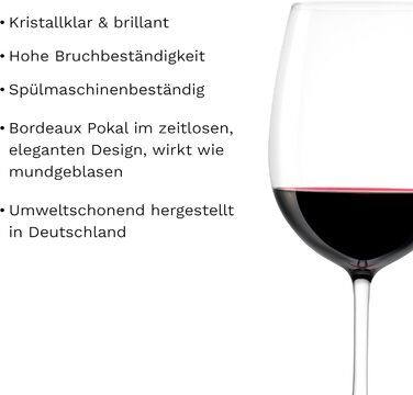 Набір келихів для білого вина Stölzle Lausitz Weinland 6 шт, 290 мл, кришталь, Німеччина - для легких вин та червоних вин, міцні, можна мити в посудомийній машині