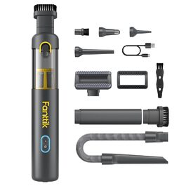 Акумуляторний автомобільний пилотяг Fanttik Slim V8 APEX, портативний ручний міні-пилотяг 4-в-1 RobustClean™, потужність 19000 Па/45 AW, 2 режими всмоктування, для авто, офісу та клавіатур (Сірий)