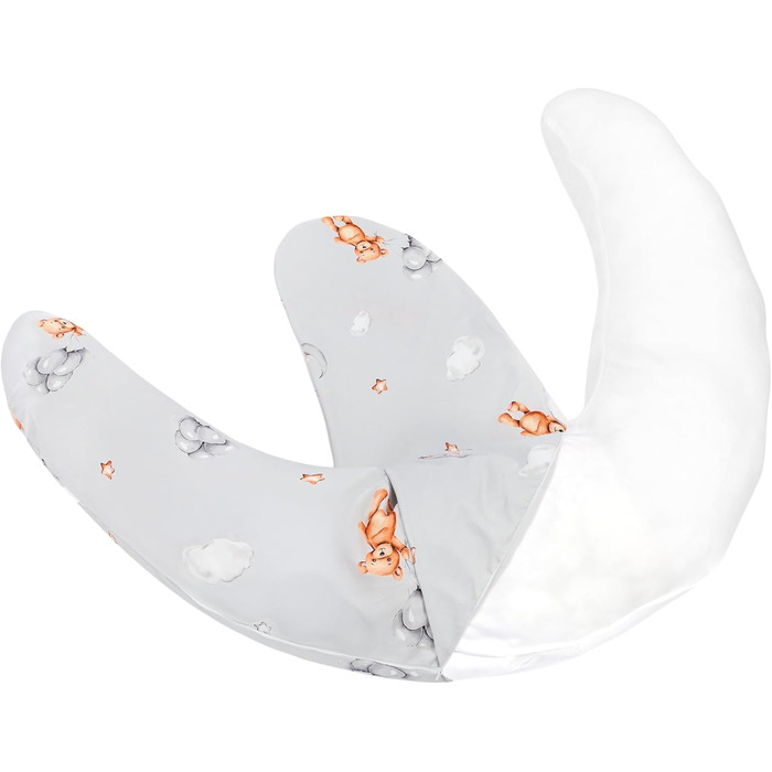 Подушка для вагітних Totsy Baby Stillkissen XXL: велика, зручна, з бавовняним чохлом Oeko-Tex, 190 см