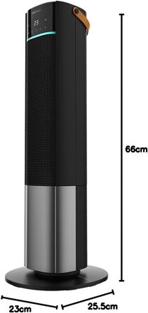 Керамічний обігрівач Cecotec ReadyWarm 10050 Top Ceramic Pro, 2200 Вт, з осциляцією, 3 режими, світло, керування сенсором та пульт, система безпеки