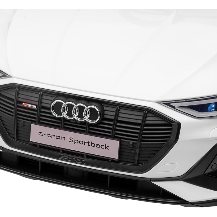 Електромобіль для дітей Audi E-tron HOMCOM 12V з пультом, ременем безпеки, музикою MP3/USB/TF, для дітей 3-5 років, білий
