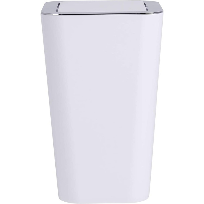 Відро з поворотною кришкою WENKO Candy White-Контейнер для відходів з поворотною кришкою місткість 6 л, полістирол, 18 x 28,5 x 18 см