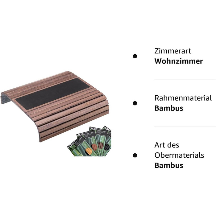 Бамбуковий диванний піднос для підлокітника - протиковзкий, гнучкий диванний столик - міцний журнальний столик з елегантним дизайном, натурального кольору, підходить до будь-якого інтер'єру - диванний піднос