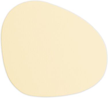 Набори серветок для столу, 4 шт. – екологічні, стабільні та неслизькі – з еко-шкіри, Made in Germany (Сучасний стиль, Бежевий колір)