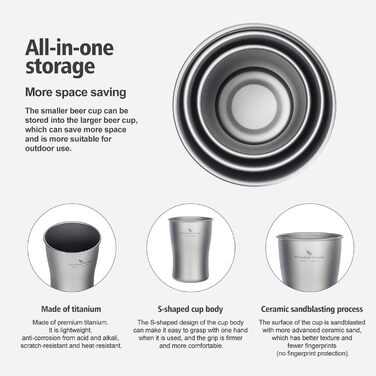 Металевий термокружка iBasingo 600мл Ti3233D - для кемпінгу, подорожей, напоїв