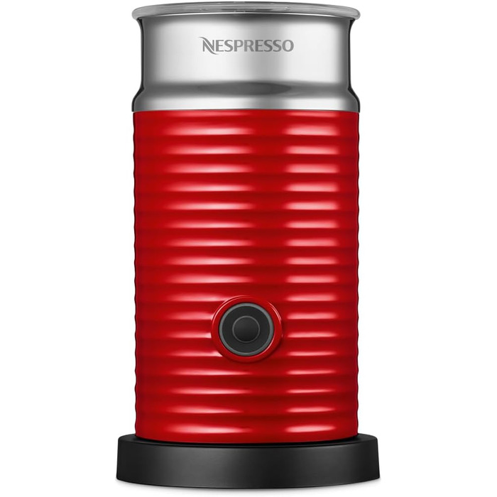 Електричний спінювач молока Nespresso Aeroccino3, білий (червоний)