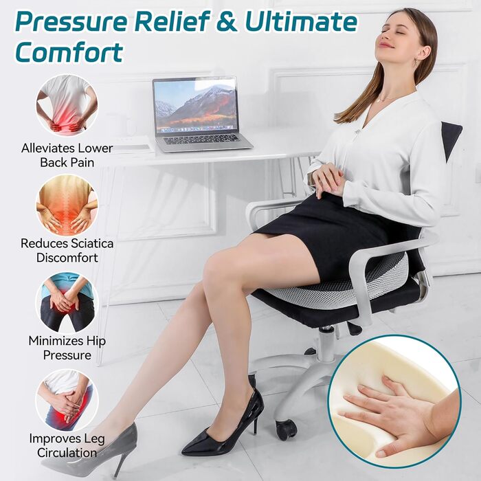 Ортопедична подушка для сидіння, ергономічна подушка для сидіння