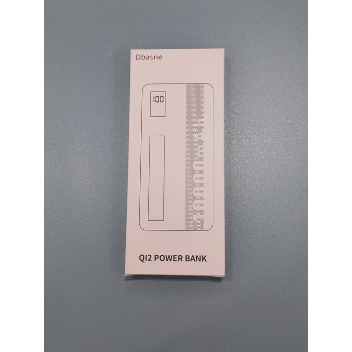 Маленький і потужний, USB C, LED-дисплей, 2 USB-виходи, портативний (білий), 10000mAh