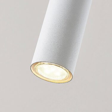 Підвісний світильник Lindby 'Joffrey (Модерн) в білому кольорі з металу для вітальні та їдальні (1 полум'я, GU10) - стельовий світильник, обідній настільний світильник, підвісний світильник, підвісний світильник, світильник для вітальні
