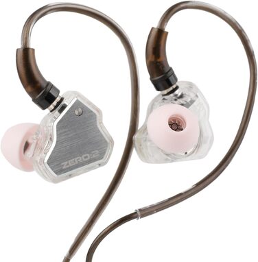 Гц x Crinacle Zero 2 IEM, 10 мм драйвер, дротовий, ігровий, кабель OFC (сріблястий), 7