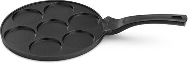 Деко для приготування млинців Наварис для очей-27-сантиметрова сковорода для млинців з 7 отворами-сковорода для всіх типів приготування -