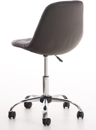 Офісний стілець Emil від CLP: регульована висота, поворотний, з оббивкою з штучної шкіри, білий (колір: коричневий)