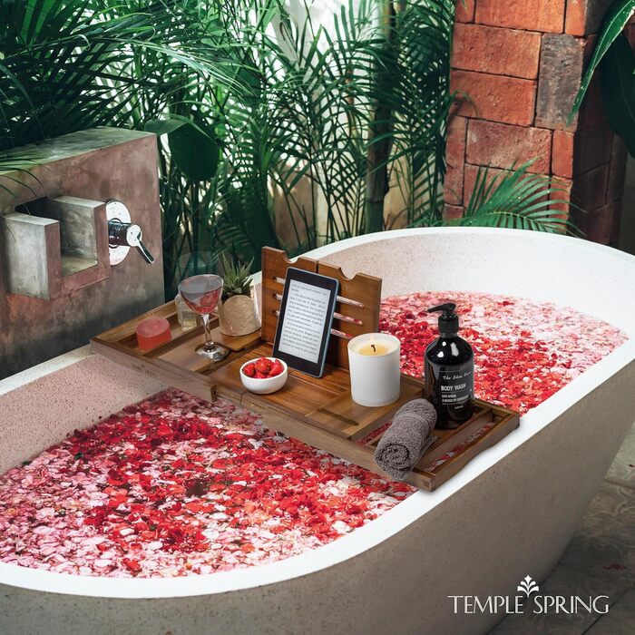 Підставка для ванни Temple Spring з акціїї (складні, дерев'яні) - аксесуари для ванної кімнати