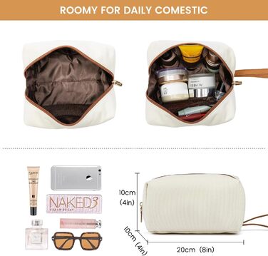 Сумка для ноутбука LOVEVOOK 15.6 дюймів: велика, зручна, для роботи, навчання, подорожей (бежева, коричнева)