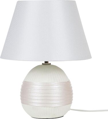 Стійка лампа Beliani Sado, кераміка, кремово-біла, 37 см