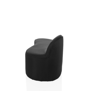 Диван для відпочинку / Диван для прийому гостей BARACOA, тканина чорного кольору, hjh OFFICE