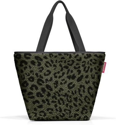 Сумка-шопер Reisenthel Shopper M Teddy Leo Olive – містка та стильна, з водовідштовхувального матеріалу