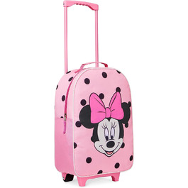 Дитяча валіза Disney Stitch для дівчаток Хлопчики - Візок для ручної поклажі Дорожня валіза Діти з колесами Ручна поклажа для свят Офіційний товар Stitch - 47x30x17см (Pink Minnie)