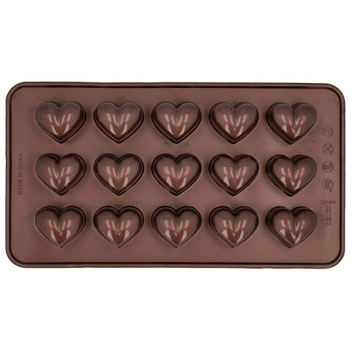 Форма для шоколаду у формі серця, 2 шт, 11,5 х 21 см, RBV Birkmann