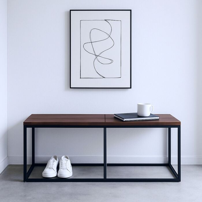 Лавка для вітальні/їдальні Relaxdays Industrial, 120 см