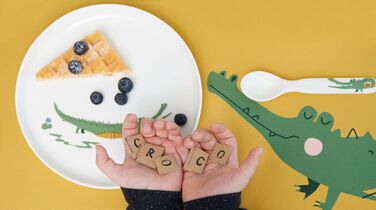 Набір дитячого посуду, 5 предметів, Крокодил ASA-Selection