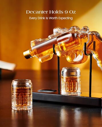 Набір для віскі з келихами: подарунок для чоловіка, батька, колеги. Стильний декантер та келихи для дому та бару