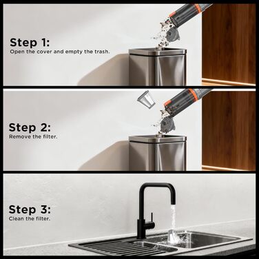 Акумуляторний ручний автомобільний пилосос 16000Па, безщітковий мотор, 4-в-1, швидка зарядка для авто, дому, офісу та тварин