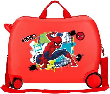 Сумки Disney Joumma, міська дитяча валіза Marvel Spiderman, ABS, 4 подвійних колеса, кодовий замок