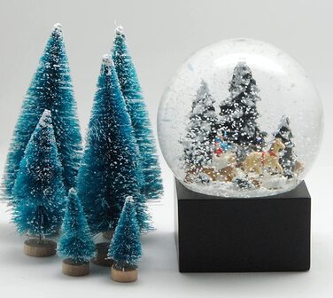 Декоративний шарм Minium Collection 20121 - Снігова Куля, Різдвяний Настрій, Катання на Санках, Ялинка на Підставці, Чорний колір, Pure-Line, діаметр 100 мм