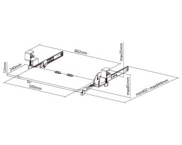 Підставка для клавіатури OfficePro KT135B Black