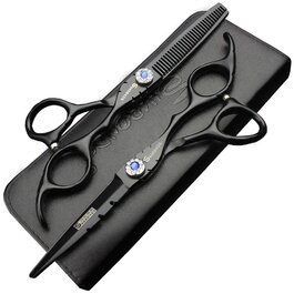 Набір ножиць для стрижки SHARONDS, чорні 6 440C (2 шт.)