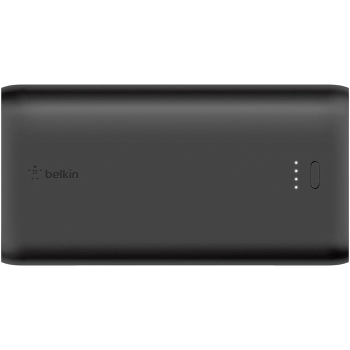 Ігровий повербанк Belkin Boost Charge 10K з підставкою, 2 порти USB-C/USB, швидка зарядка, Чорний