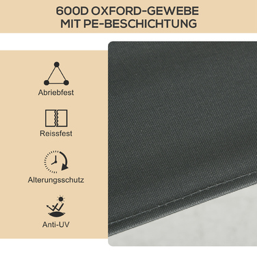 2 розкладні пляжні стільці для кемпінгу, сталевий каркас, імітація дерева, темно-сірий