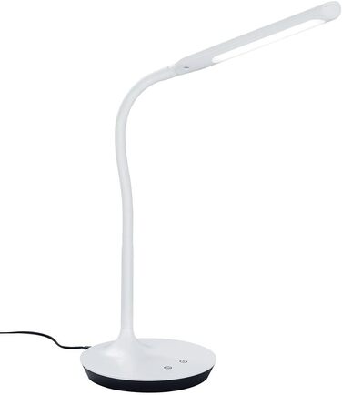 Настільна лампа Trio Leuchten LED Polo, біла матова, 5W LED, сенсорний диммер, 40x16.39x41 см