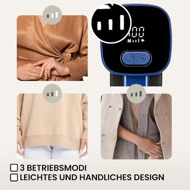 Електричний видалення ворсу ZEEGMA LINTEE BLACK для різних тканин, 5W, 3 набори лез, 3 швидкості, контейнер 100 г, LCD дисплей, акумулятор 1800 mAh, LED підсвічування, USB-C кабель