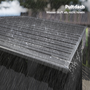 Металевий сарай Metall Gerätehaus 1,37 м², навіс для інструментів з легким встановленням, похила дах, розсувні двері, вентиляційні отвори, рукавички.