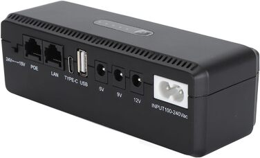 Резервний акумулятор ДБЖ 8800 мАг, багатопортовий вихід, компактний розмір для маршрутизаторів, модемів, камер відеоспостереження, порт 15 В 24 В, вихід USB, вихід 5 В 9 В 12 В, розетка безперебійника ЄС