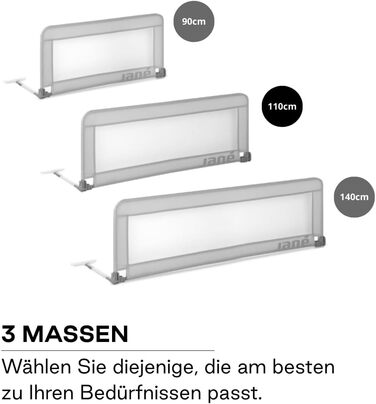 Дитяче ліжечко манеж Jané Klappbares 110 см, сіре - складне, високе, дихаюче, з сумкою для транспортування