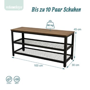 Сховище для взуття Relaxdays з 2 полицями