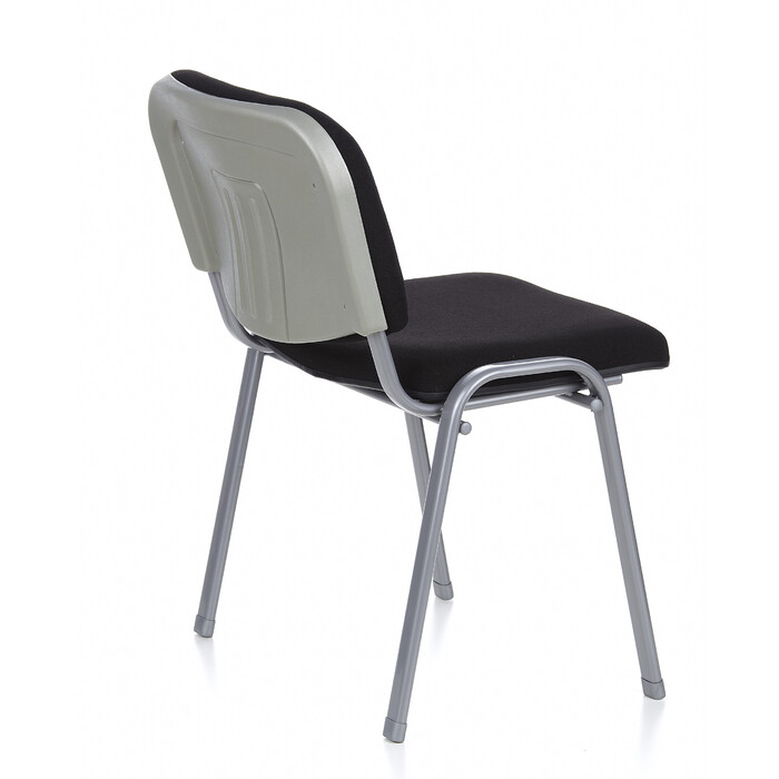 Крісло для відвідувачів / Конференційне крісло / Комплект з 4 крісел XT 600 срібного / чорного кольору hjh OFFICE