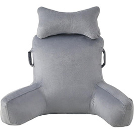 Подушка для читання WUDLEP, велика 78,7 см, знімний валик для шиї, для відпочинку в ліжку або на дивані, подушка для спини для дорослих, для перегляду телевізора/ігор/відпочинку