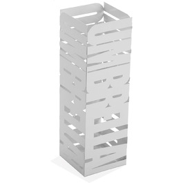 Підставка для парасоль під стійкою, Ingolstadt, біла, метал, 49 x 15,5 x 15,5 см