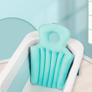 Подушка для ванни, м'яка та приємна на дотик, килимок для ванни, подушка для тіла, товста підкладка, килимок для тіла, еластична (Блакитна)