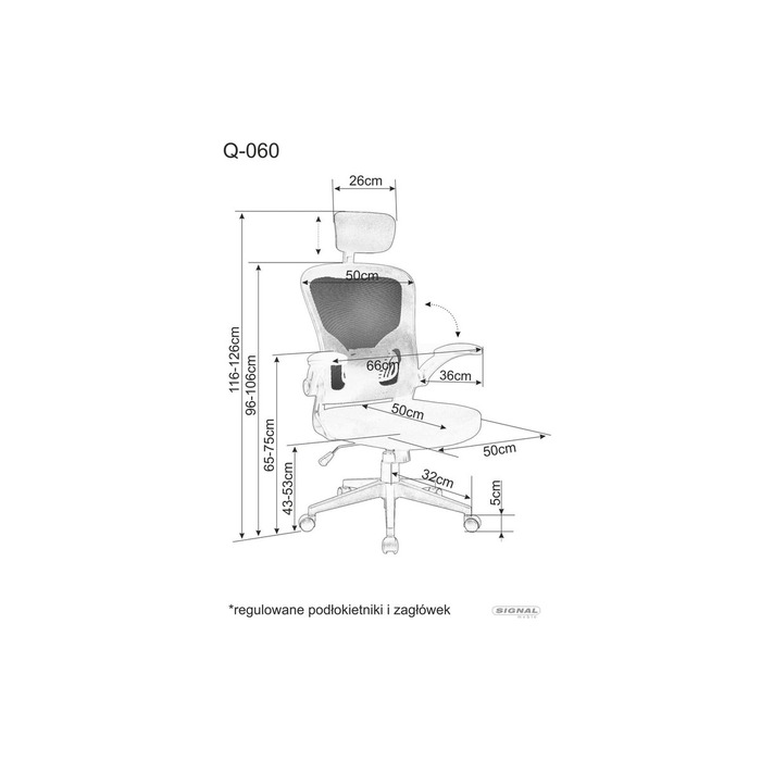 Крісло поворотне Q-060 чорне