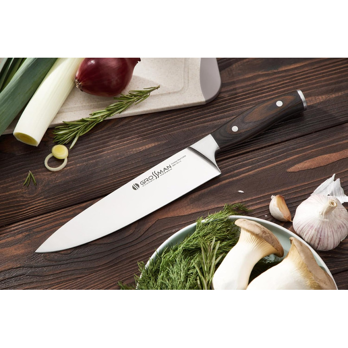 Ніж кухарський Grossman 282ON, 33 см, з нержавіючої сталі, ергономічна ручка