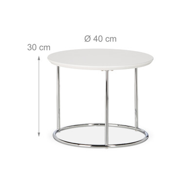 Relaxdays Side Table Набір з 2 гніздових столів