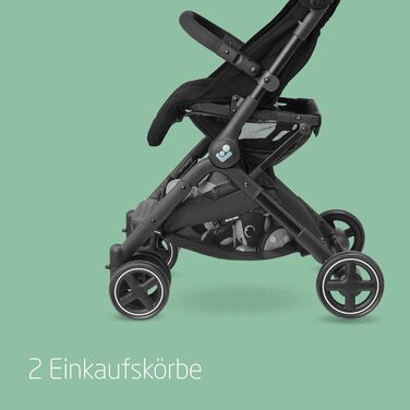 Дитяча коляска Maxi-Cosi Lara2 Essential Black, 0-4 роки, до 22 кг, легка та компактна, 3 положення для сну, складна