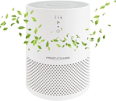 Повітряочисник ProfiCare® PC-LR 3075: для кімнат до 20 м², 2 фільтри, сенсорне керування