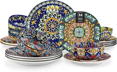 Набір кавових чашок Vancasso 6 шт. SIMI, 360 мл, порцеляна, чайний сервіз на 6 осіб (36 шт.)