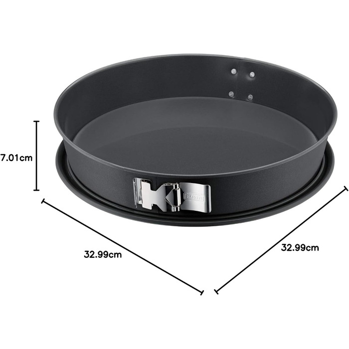 Форма для випічки Kaiser La Forme Plus конічна 32 см, SafeClick, для чізкейків, з антипригарним покриттям, нержавіюча сталь